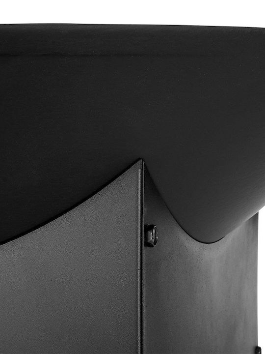 Ambiance Kamin Draußen Metallisch Schwarz
