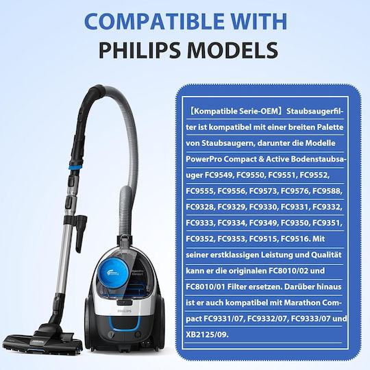 Φίλτρο Ηλεκτρικής Σκούπας Συμβατό με Philips