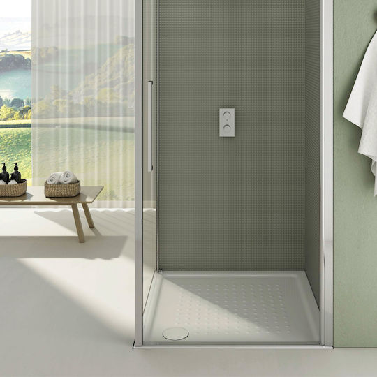 GSI Rechteckig Porzellan Dusche x80cm Weiß