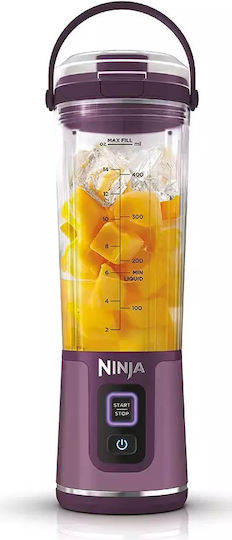 Ninja Blast Μπλέντερ με Πλαστική Κανάτα 530 ml 7.4V Purple