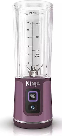 Ninja Blast Μπλέντερ με Πλαστική Κανάτα 530 ml 7.4V Purple