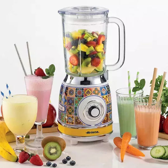 Ariete Positano Mixer mit Glas Kanäta 1,5 l 1000W Mehrfarbig