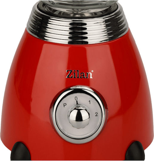 Zilan Retro Mixer mit Kunststoff Kanäta 1,5 l 500W Rote