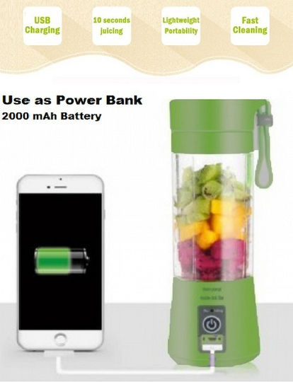 YE-02 Blender with Plastic Jug 380 ml Green
