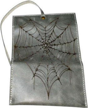 Gk Shoes Lederne Tabaktasche mit Verschluss 10x16.5cm Smoke Grey