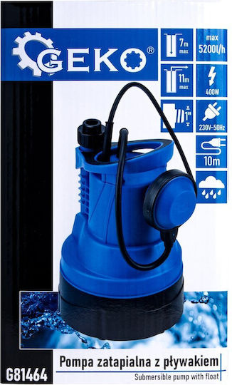 Submersible Rainwater Pump with Float Switch 400W