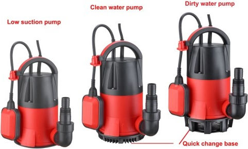 Pompa submersibilă pentru apă curată și murdară Ddt Bdp750-3f 3-în-1 750W