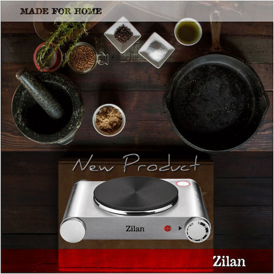 Zilan Enamel Countertop Single Burner Gray