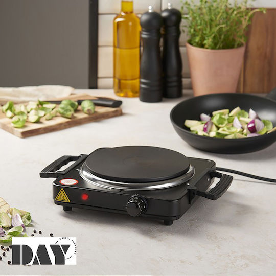 Espiel Day Enamel Countertop Single Burner Black