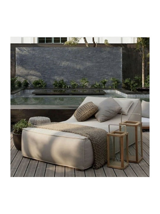 Sitzsack Liegestuhl Wasserdicht Luxury Irida Weiß 190x80x70cm