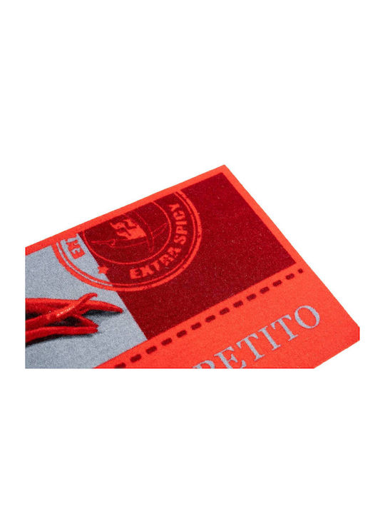 Sdim Buon Appetito Kitchen Mat Runner with Anti-slip Underlay Red 50x150εκ.