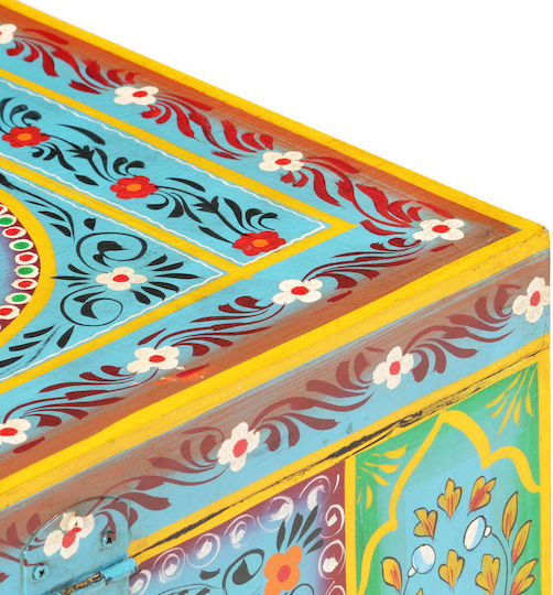 vidaXL Wooden Decorative Trunk Multicolour 50x40x40cm