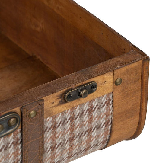 BigBuy Dekorative Truhen-Set Hölzernes Braun 2Stück 50x36x20cm