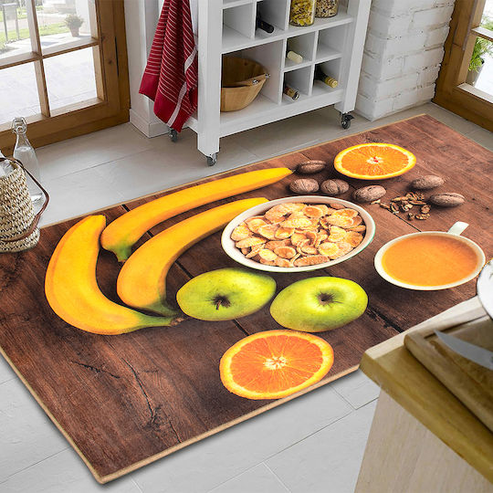 Dimcol Fruits 270 Kitchen Mat Runner with Anti-slip Underlay Fruits 270 80x200εκ.