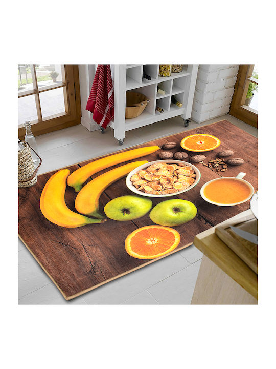 Dimcol Fruits 270 Kitchen Mat Runner with Anti-slip Underlay Multicolour 67x150εκ.