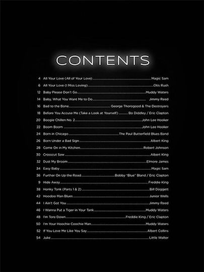 Hal Leonard Първите 50 блус песни Ноти за китара