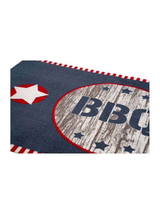 Sdim 530 Kitchen Mat Runner Blue 67x120εκ. BBQ 2 Stars Wood