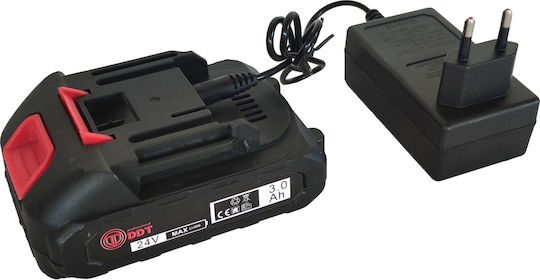 DDT Κλαδευτικό Αλυσοπρίονο Μπαταρίας 2x3Ah 24V 2kg με Λάμα 11cm