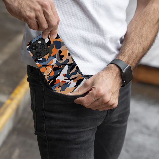 Sonique Camouflage Army Series Case for Xiaomi Poco F7 Ultra 5G Orange