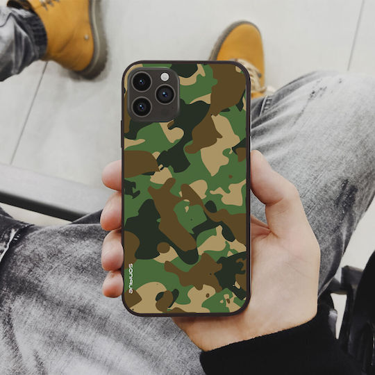 Калъф Sonique Camouflage Army Series за Oppo Find X3 Neo 5G Зелен