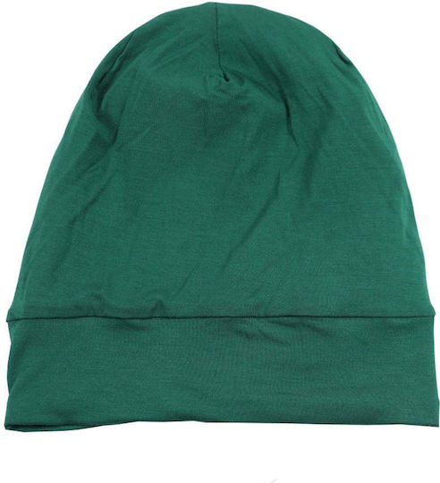 Satin Lined Sleep Cap Hair Protection Emerald Green