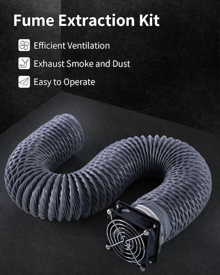 Kit Ventilator pentru Imprimantă 3D Ender Plus Capac 4000 Rpm Tub Flexible Țeavă Clamă
