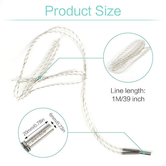 Set 4 Ceramic Heaters 24v 50w Hotend 1m Cable 3d Printer Compatible Reprap Prusa Mendel I3 Ender 3