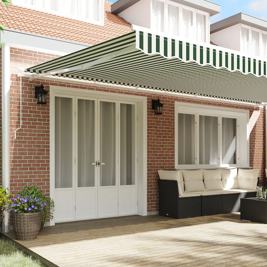 vidaXL Awning fabric Green 3.5x6m