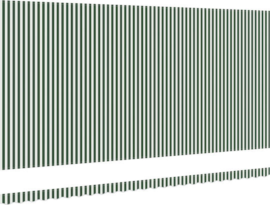 vidaXL Awning fabric Green 3.5x6m