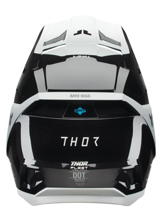 Thor MX Youth Fleet Storm Black/white Παιδικό Κράνος Μηχανής Motocross ECE 22.06