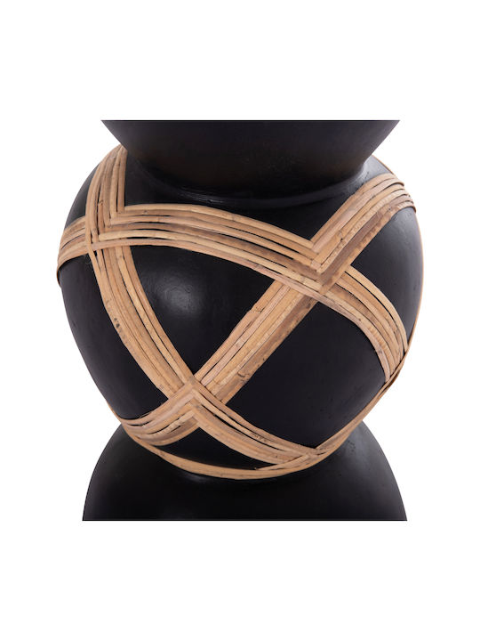 HomeMarkt Decorative Vase Maynard Black 32x32x62.5cm