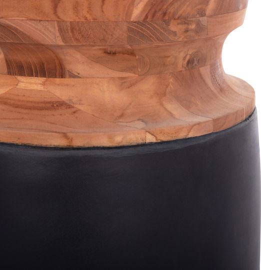 HomeMarkt Decorative Vase Linter Black 34x34x60cm