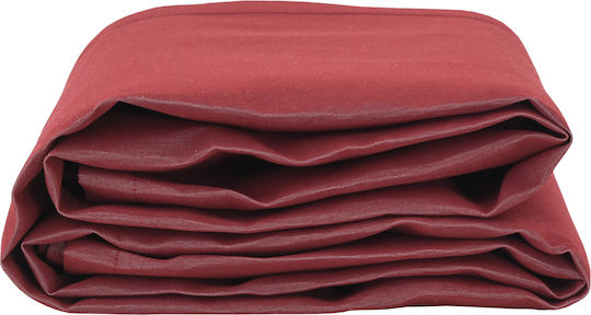 vidaXL Awning fabric Burgundy 1.6x10m