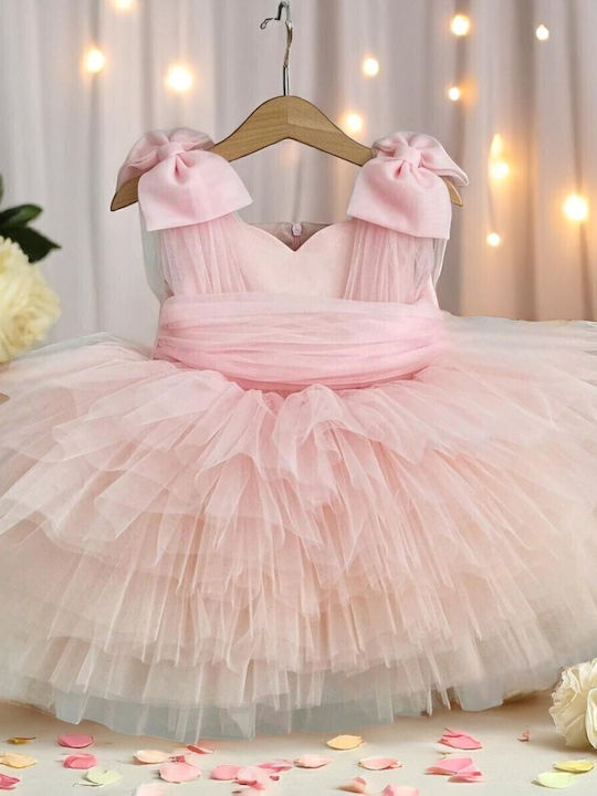 Kinderkleid Ärmellos Pink