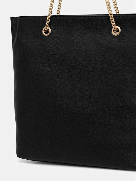 Minimal Monogram Women's Bag Tote Handbag Black