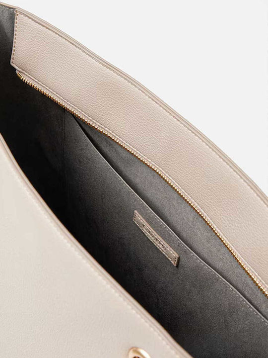 Minimal Monogram Γυναικεία Τσάντα Tote Μπεζ