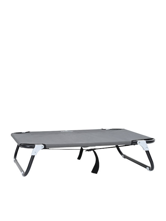 vidaXL Κρεβάτι Σκύλου Σπιτάκι Γκρι 46x70εκ.