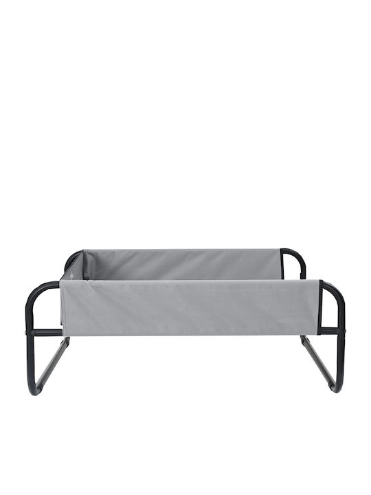 vidaXL Pat pentru câini Căsuță Gri 57x57cm.