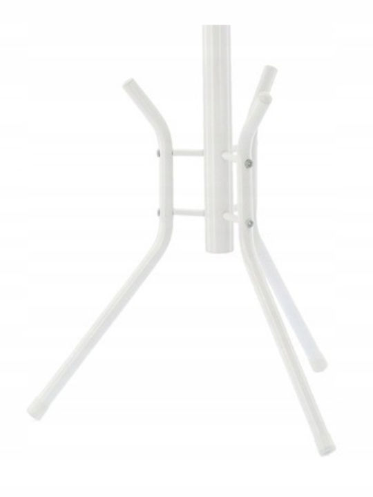 Metallic Coat Rack White 178cm