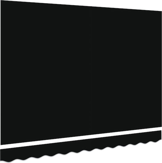 vidaXL Τεντόπανο Μαύρο 2.5x3m