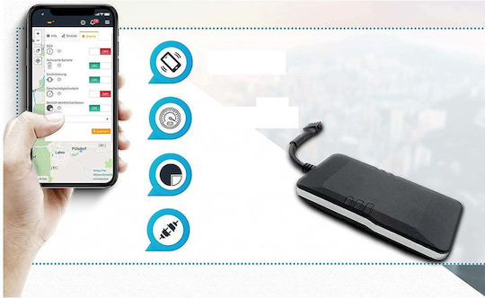 Gps Car Locator Universal Tracker Live Tracking Geo-fencing Direct Connection La Bateria 9-36 V Alarm de Mișcare Avertizare pentru Depășirea Vitezei Avertizare pentru Interruperea Alimentării