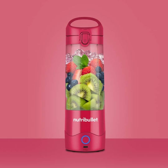 NutriBullet Μπλέντερ με Κανάτα Tritan 475 ml 7.4V Magenta NBP003MA
