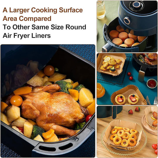 Set de Accesorii pentru Air Fryer de 15 Piese Compatibil cu Modele de 5.5 litri Inclusiv Forme de Copt Tava pentru Pizza Spatula Clesti Protecție din Silicon Universal
