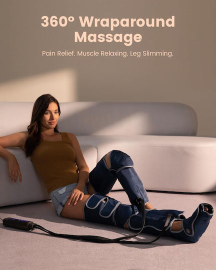 Dispozitiv De Masaj Pentru Picioare 6 Moduri 3 Intensități Circulație Îmbunătățită Ameliorare Durere Compresie Aer Relaxare Musculară