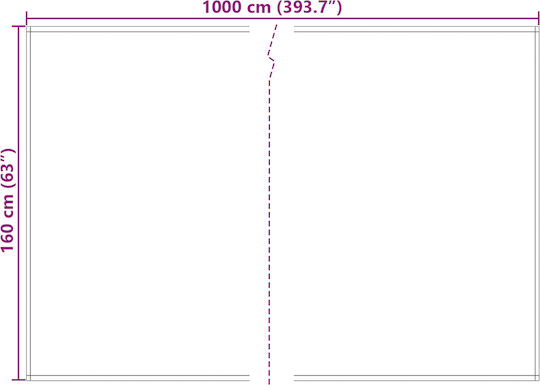 vidaXL Awning fabric Gray 3x3m