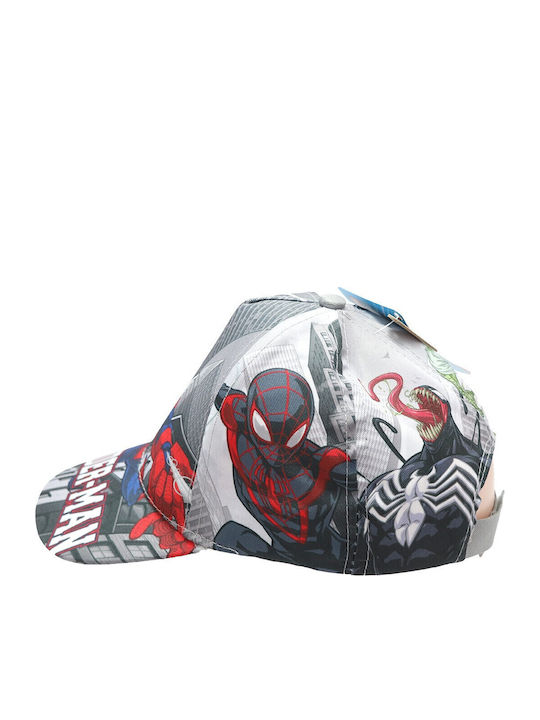 Marvel Παιδικό Καπέλο Jockey Υφασμάτινο Γκρι