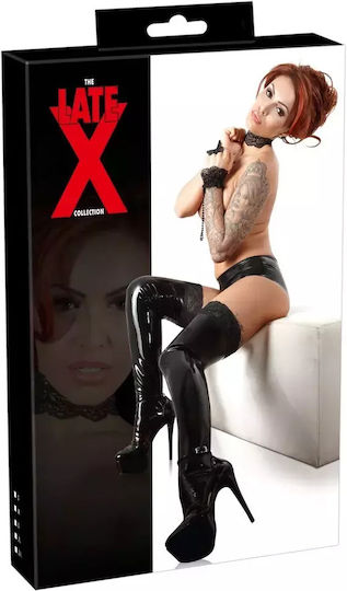 LateX Shiny Latex Stockings Κάλτσες Λάτεξ Black