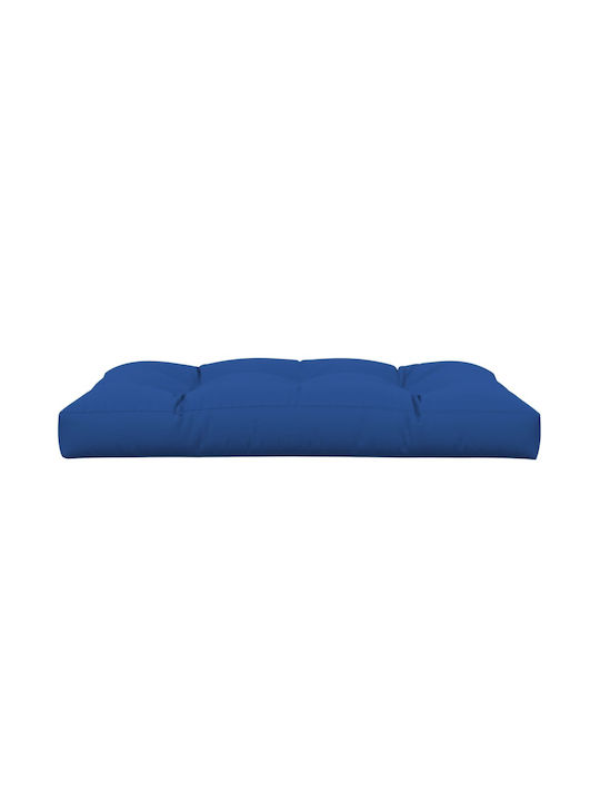 vidaXL Възглавница за пейка палета синьо руая 80x120см