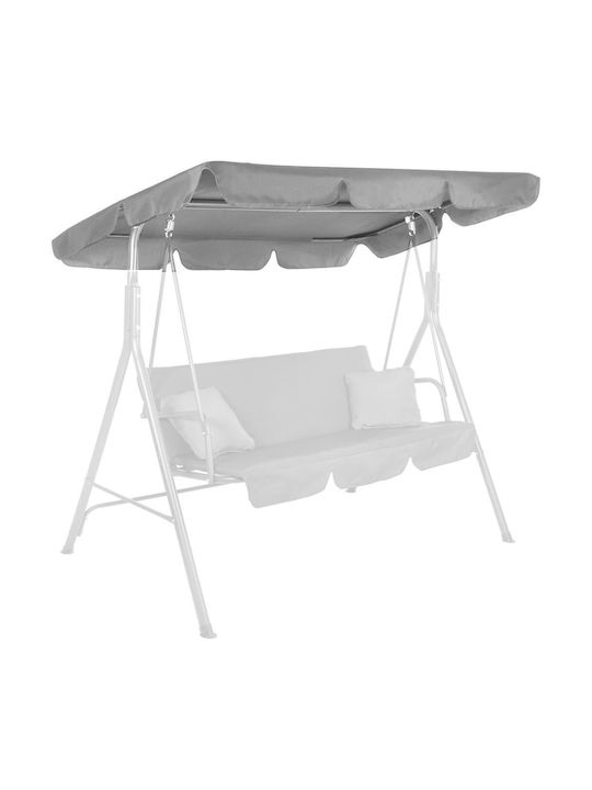 Perna Swing Cushion Pentru Grădină Cu Spătar Din Pânză Gri Deschis 100x130cm
