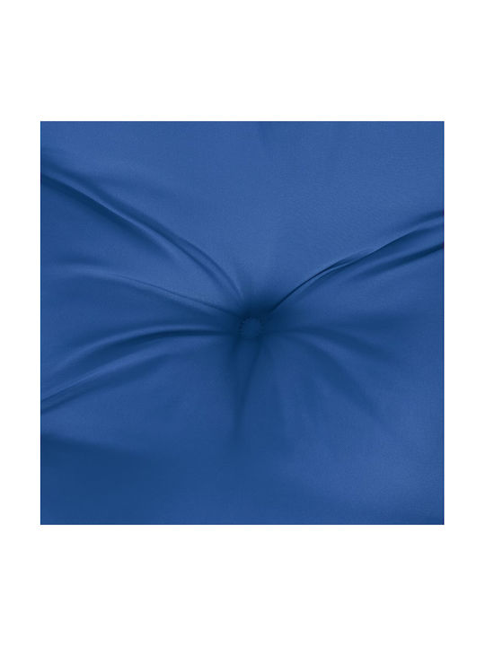vidaXL Възглавница за пейка палета синьо руая 80x120см